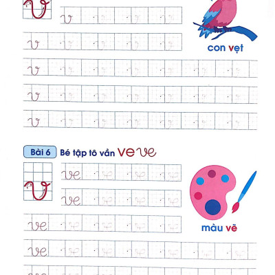 Chuẩn Bị Cho Bé Vào Lớp 1 - Luyện Viết Chữ Đẹp (Tập 1) (Tái Bản 2020)