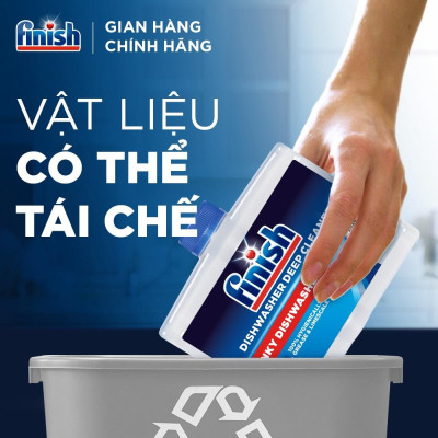 Dung Dịch Tẩy Rửa Máy Rửa Chén Bát Finish Dishwasher Deep Cleaner - chai 250ML