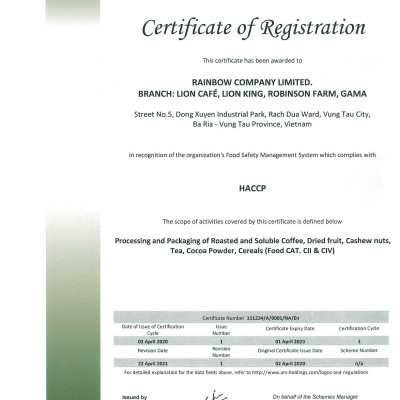 Cà Phê Phin Giấy Chồn Đam Mê - Lionking - 100% cà phê Chồn nguyên chất chọn lọc hảo hạng - Hộp 144g (12 gói x 12g)