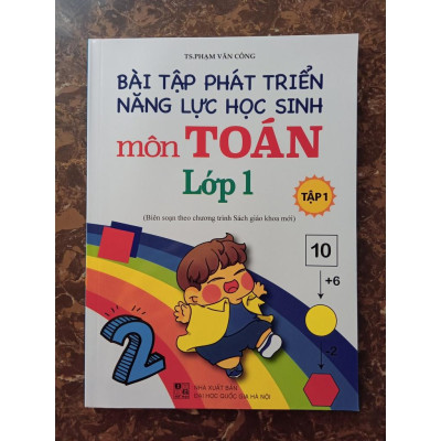 Sách - Combo Bài Tập Phát Triển Năng Lực Học Sinh Môn Toán Lớp 1 (2 tập)