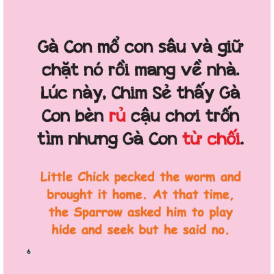 Rèn Luyện Kỹ Năng Giao Tiếp Bằng Tranh Cho Bé - Lời Yêu Thương (Song Ngữ Anh - Việt)