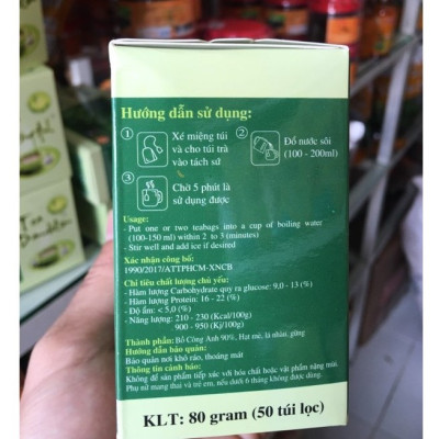 Trà TARAXA P&K BỒ CÔNG ANH - NHÀU - MÈ Giải độc, Ngừa viêm khớp, đau nhức, hạ cholesterol (50 túi lọc)