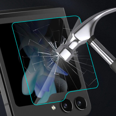 Dán kính cường lực cho Samsung Galaxy Z Flip 6 Full màn hình phụ chống vân tay tốt hiệu Kuzoom -hàng chính hãng