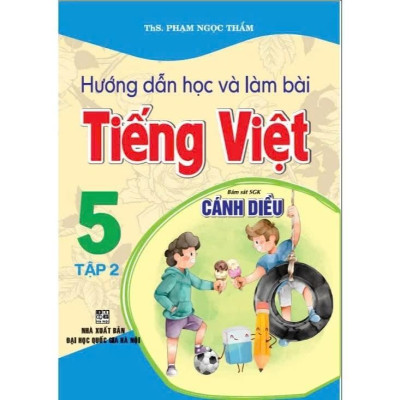 Sách - Hướng Dẫn Học Và Làm Bài Tiếng Việt Lớp 5 - Combo 2 Tập - Bám Sát SGK Cánh Diều - Hồng Ân