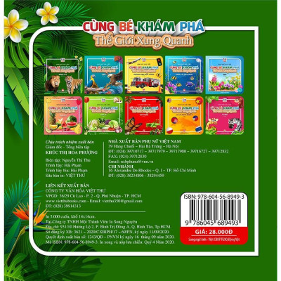 Sách - Cùng Bé Khám Phá Thế Giới Xung Quanh - Động Vật - Song Ngữ Anh Việt - Việt Thư