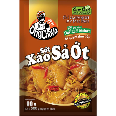 Combo 5 Gói Sốt Xào Sả Ớt Ông Chà Và 90g (Chili & Lemongrass Stir Fried Sauce)