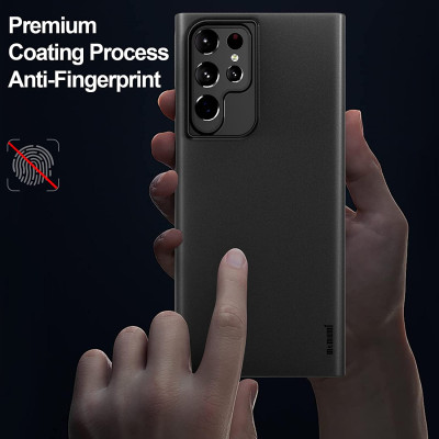 Ốp lưng nhám chống sốc siêu mỏng 0.3mm cho Samsung Galaxy S22 Ultra hiệu Memumi có gờ bảo vệ camera - Hàng nhập khẩu