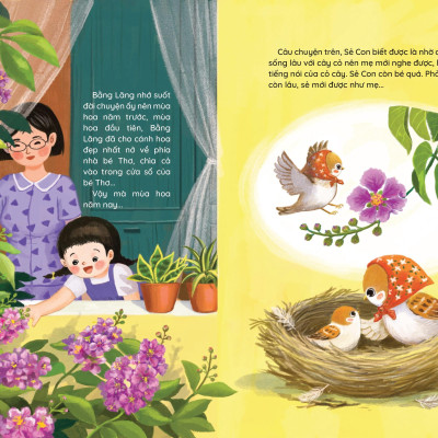 Sách - Những Truyện Hay Viết Cho Thiếu Nhi - Phiên Bản Sách Tranh - Chú Sẻ Con Và Bông Hoa Bằng Lăng