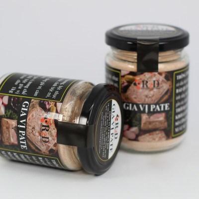 Gia vị Pate hũ 200g chính hãng R2D thành phần hữu cơ dùng làm nguyên liêu chế biến Pate.