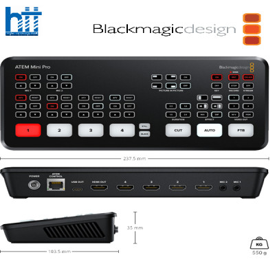 BỘ TRỘN HÌNH BLACKMAGIC DESIGN ATEM MINI PRO - HÀNG CHÍNH HÃNG