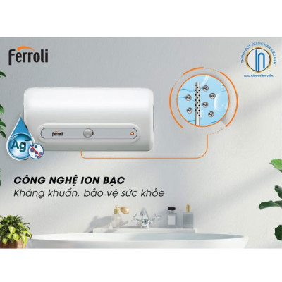 Bình nước nóng gián tiếp QQ AG+15 lít tích hợp ion bạc kháng khuẩn - hàng chính hãng 