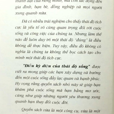 Điều Kỳ Diệu Của Thái Độ Sống (Tái Bản 2020)