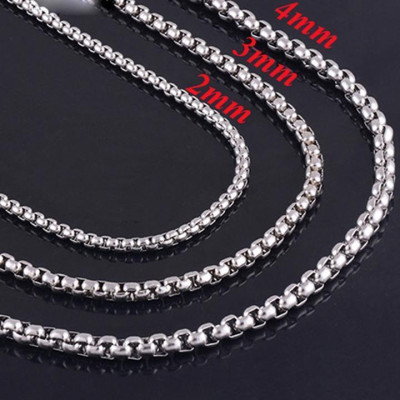 Dây chuyền nam dây xích titan cao cấp sang trọng thép không gỉ bông dừa khít trangsucpt 3mm PTDCNA50