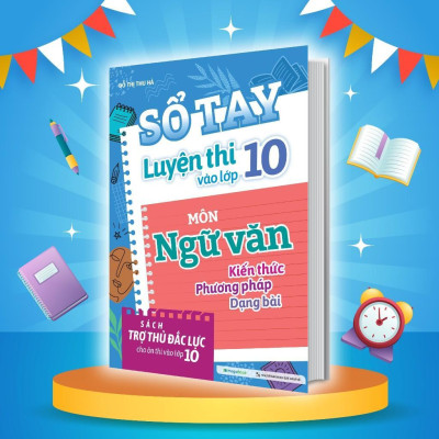 Sách - Sổ Tay Luyện Thi Vào Lớp 10 Môn Toán + Ngữ Văn + Tiếng Anh - Combo 3 Cuốn - Megabook