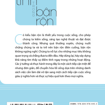 Điềm Tĩnh Trong Bận Rộn Ít Hơn, Hiệu Quả Hơn