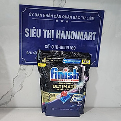 Viên rửa chén bát Finish Quantum 60 viên - Hàng chính hãng [12 chức năng]