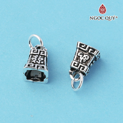 Charm bạc mặt dây chuyền hình chuông - Ngọc Quý Gemstones