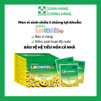 Men Vi Sinh dạng bột thơm ngon LACTOMIN PLUS - Chính Hãng Hàn Quốc - Bổ sung 3 chủng lợi khuẩn bao vi nang