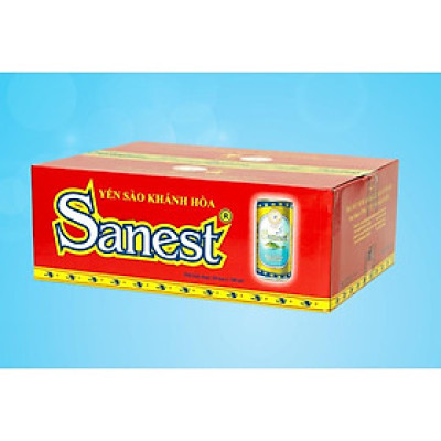Nước Yến Sào Khánh Hòa Sanest CAO CẤP Lon 190Ml, Thùng 30 Lon - 001T30-7.5%