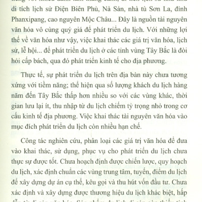 Khai Thác Tài Nguyên Văn Hóa Để Phát Triển Du Lịch Bền Vững Vùng Tây Bắc (Sách chuyên khảo)
