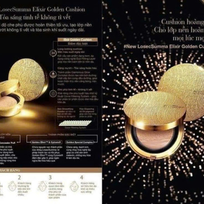 Bộ Phấn Nước Tinh Chất Vàng Su:m37 LosecSumma Elixir Golden Cushion