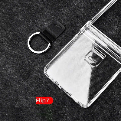 Ốp lưng chống sốc trong suốt kèm iring cho Samsung Galaxy Z Flip 7 hiệu Likgus Cover Ring (chất liệu cao cấp, thiết kế iring chống rơi rớt) - hàng nhập khẩu