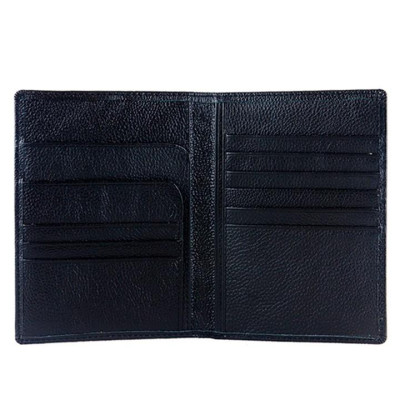 Ví đựng passport da bò Huy Hoàng màu đen-HP9105