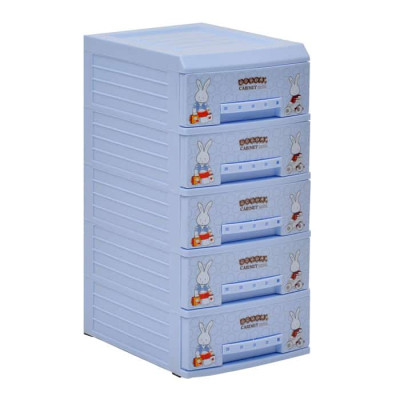 Tủ nhựa thỏ mini 5 tầng - tủ nhựa mini đựng đồ đa năng