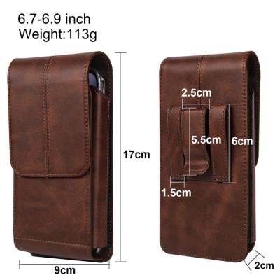 Bao da đựng điện thoại đeo thắt lưng cao cấp đựng vừa các máy từ 5.5 inch cho đến 6.7inch
