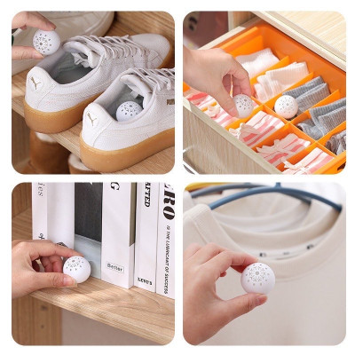 Set Gói 6 Viên Bóng Khử Mùi Giày Dép, Hút Ẩm, Sáp Thơm Quần Áo, Tủ Đồ, Khử Mốc Đa Năng