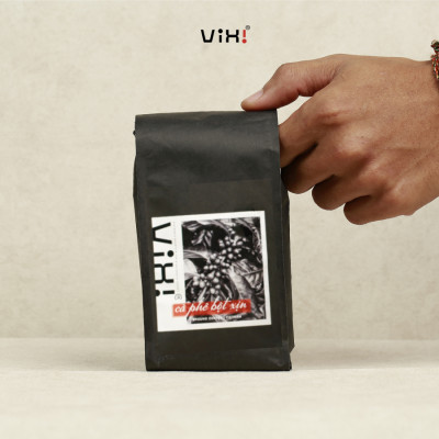 Cà phê Arabica 100% bột rang xay pha phin ViXi  nguyên chất chua dịu 255gr