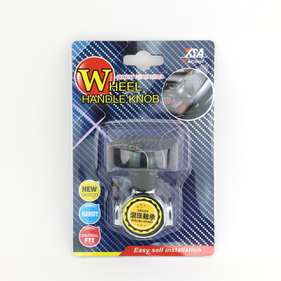 Tay Quay Trợ Lực Vô Lăng Ô Tô CIND JM-7613BS Màu Đen Chỉ Bạc