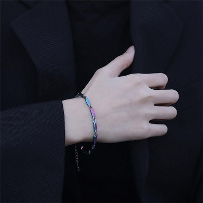 Vòng - Lắc nữ titan hoả tiễn trơn thời trang cao cấp thép không gỉ titanium trangsucpt PTLTNAB