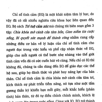 Trí Tuệ Cảm Xúc : Chìa Khóa Mở Cánh Cửa Tâm Hồn