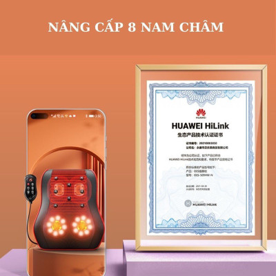 Gối Massage Cổ Vai Gáy, Máy Massage Hồng Ngoại Giảm Nhức Mỏi Toàn Thân 20 Bi Cao Cấp Thế Hệ Mới