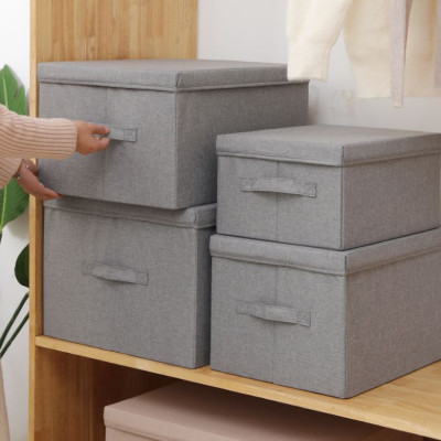 Hộp vải đựng đồ đa năng có nắp TD3a và TD3b – Túi vải Thụy Điển có nắp rời 34L sang trọng vải Oxford chính hãng