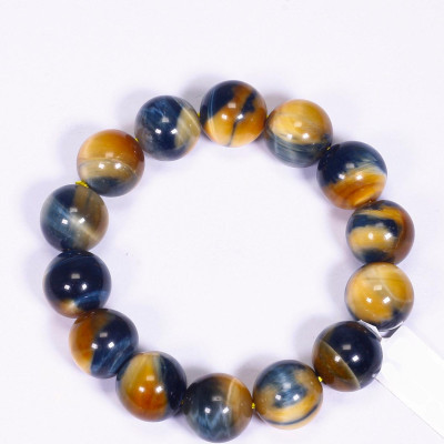 Vòng tay đá mắt hổ vàng xanh mệnh thổ, kim , mộc - Ngọc Quý Gemstones