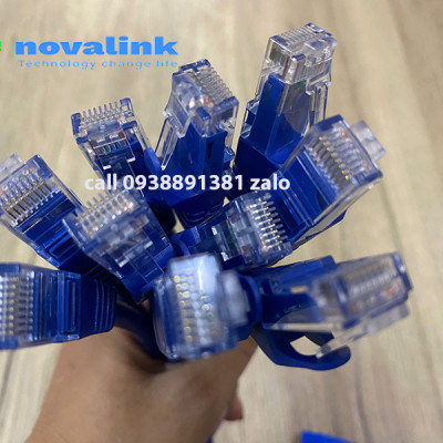 Dây nhảy mạng cat6 Novalink dài 0.2m, 0.3m, 0.5m,1m, 1.5m, 2M, 3m, 5m..100% lõi đồng, pass fluke. Hàng chính hãng, full thuế VAT