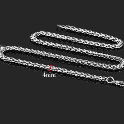 Dây chuyền nam titan cao cấp thời trang rẻ inox thép không gỉ bông dừa trangsucpt cỡ 5mm PTDCNA172