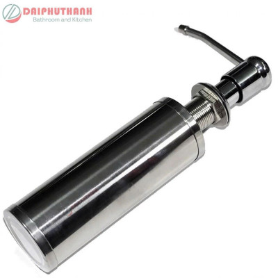 Bình Hút Nước Rửa Chén Inox 330ML Xoay 360 Gắn Âm Chậu Tiện Lợi - Kiểu nhấn, dễ lắp đặt, dễ thay nước rửa bát
