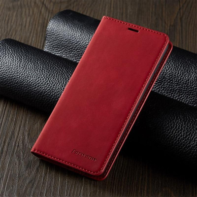 Bao da dạng ví cho Samsung Galaxy A25 có ngăn để thẻ ATM và tiền, may viền - Hàng chính hãng
