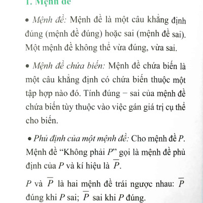 Sổ Tay Kiến Thức Toán Trung Học Phổ Thông (2022)
