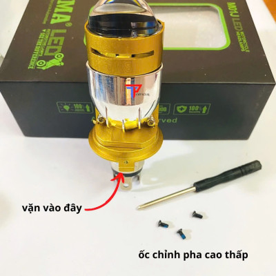Đèn Pha LED Bi Cầu MJ01: Cải Tiến Mẫu Mới - Sự Lựa Chọn Hàng Đầu cho Ánh Sáng Ô Tô và Xe Máy