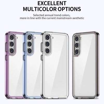 Ốp lưng trong suốt viền màu cho Samsung Galaxy S23 Plus / S23+ hiệu Likgus Simple But Unique chống sốc, chống chịu mọi va đập - Hàng nhập khẩu