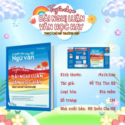 Sách - Luyện Thi Vào 10 Ngữ Văn - Tuyển Chọn Bài Nghị Luận Văn Học Hay Theo Chủ Đề Thường Gặp - Megabook