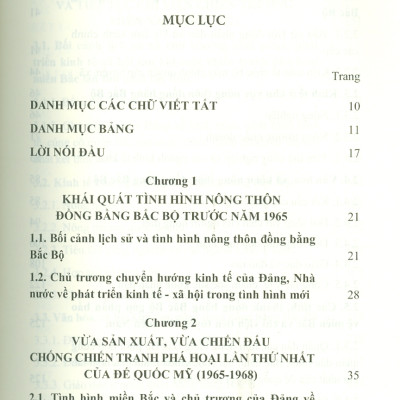 NÔNG THÔN ĐỒNG BẰNG BẮC BỘ (1965 - 1975) (Sách chuyên khảo)