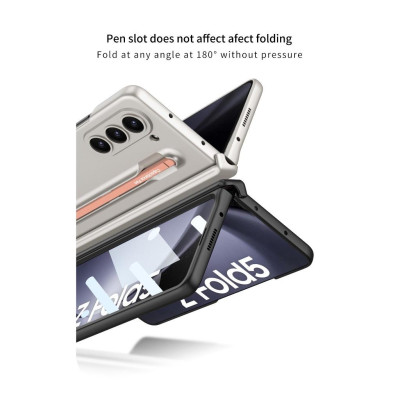 Ốp Lưng Cho Galaxy Z FOLD 6 Có Bản Lề Bảo Vệ , Kèm Bút Và Kính Cường Lực Mặt Trước - BUM STORE GALAXY CASE