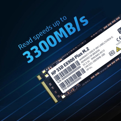Ổ cứng SSD hiệu HP Model EX900 Plus M.2 NVMe 256GB - Hàng Chính Hãng