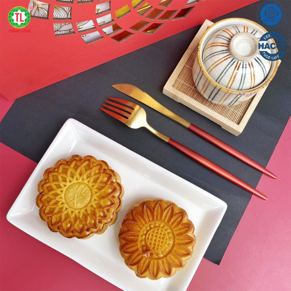 Hộp bánh trung thu 2 bánh chay 220g - Thành Long - Combo chay 2- 440g- Việt Nam