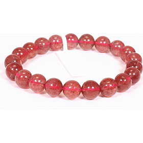 Vòng tay đá thạch anh dâu mệnh hỏa, thổ - Ngọc Quý Gemstones